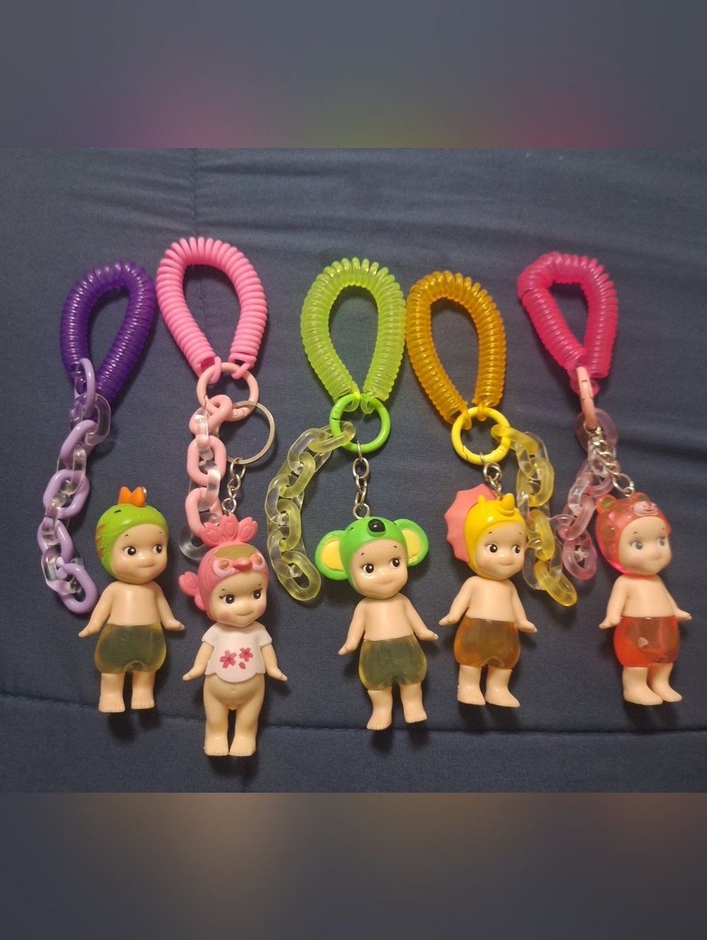Set Of 5 Sonny Angel Keychains